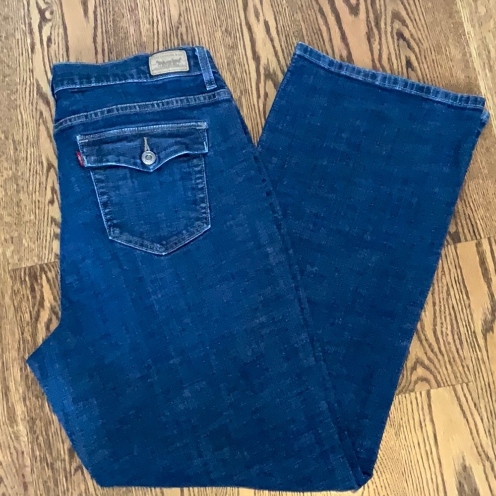 Levi’s Women’s Bootcut Jeans Classic Fit Dark Blue Denim Wash Size 18